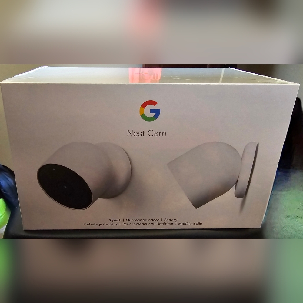 NEW IN BOX Google Nest 2 Pack Camera Indoor/Outdoor Wireless